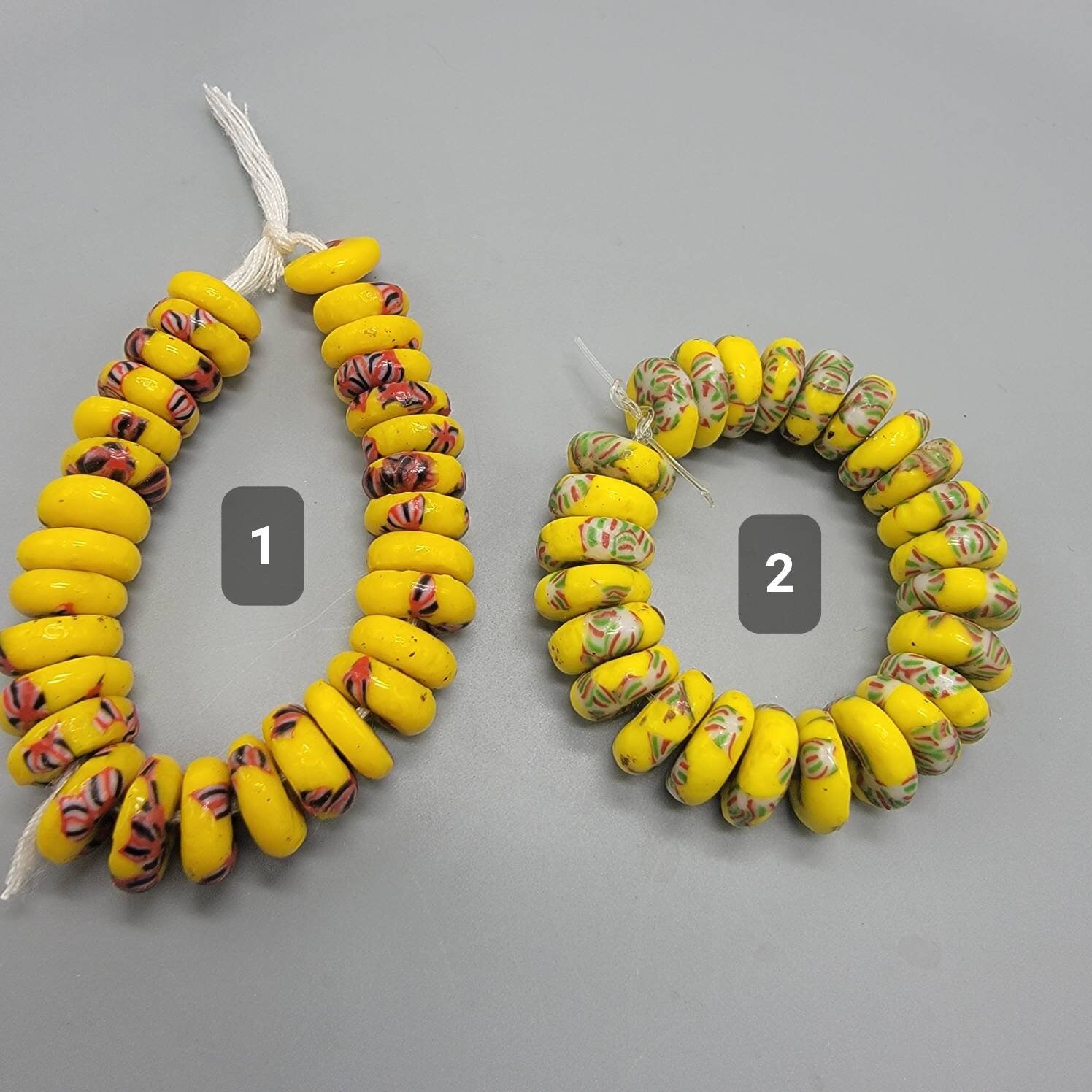 25 Small Pieces Saucer African Beads Disk Beads Recycled - Etsy
