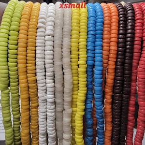 150+ Extra Small Disk Beads, African Spacer Beads