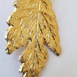 African Brass Leaf, Jewelry Making Beads