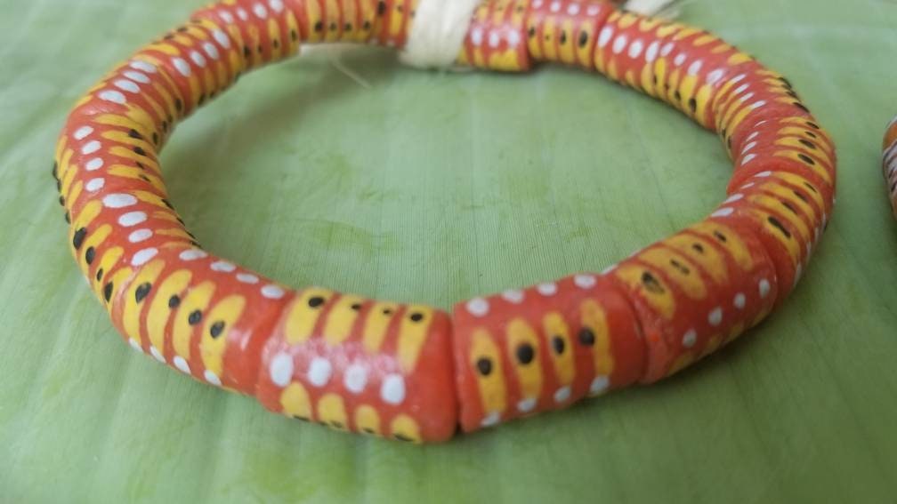 Hand Made African Beads Recycled Glass Bead Etsy