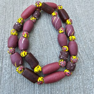 Bruine medleykralen, Afrikaanse glaskralen, kralen voor het maken van sieraden