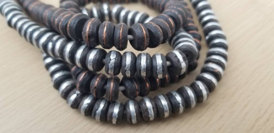 Ebony Wood Beads African Wooden Beads Etsy