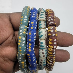 20 Small Ghana Tribal Beads, African Beads