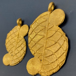 Brass Pendant, African Brass Beads
