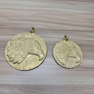 Eagle Pendant, African Brass Beads