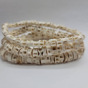 Fish Bone Beads,  African Fish Vertebra Beads