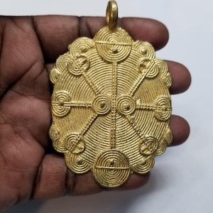 African Brass Pendant
