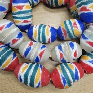 10 Bi-cone African Beads, Jewelry Making