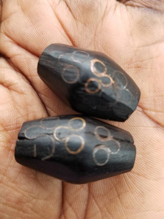 Ebony Wood Beads African Wooden Beads Etsy
