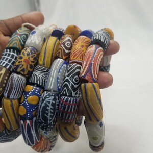 35 Large Mix African Beads, Craft Beads, Recycle Glass - Etsy
