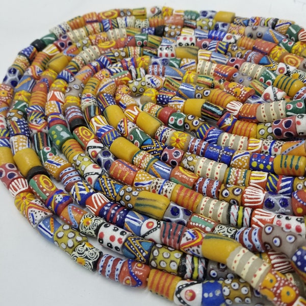 60 Pieces African Beads, Handmade Jewelry Beads
