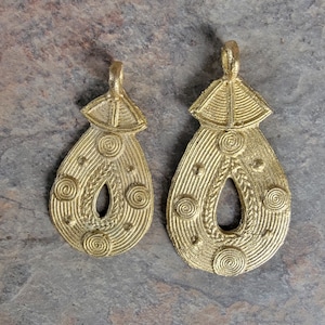 Brass Beads, African Pendants