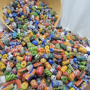 9 pounds of African Beads, Jewelry Making Beads, Gourd