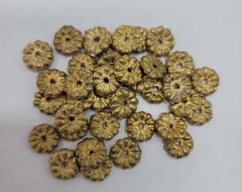 Flower Brass Beads, African Beads