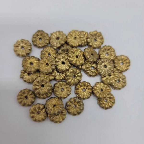 Flower Brass Beads, African Beads