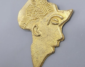 African Map Brass Beads, Lost Wax