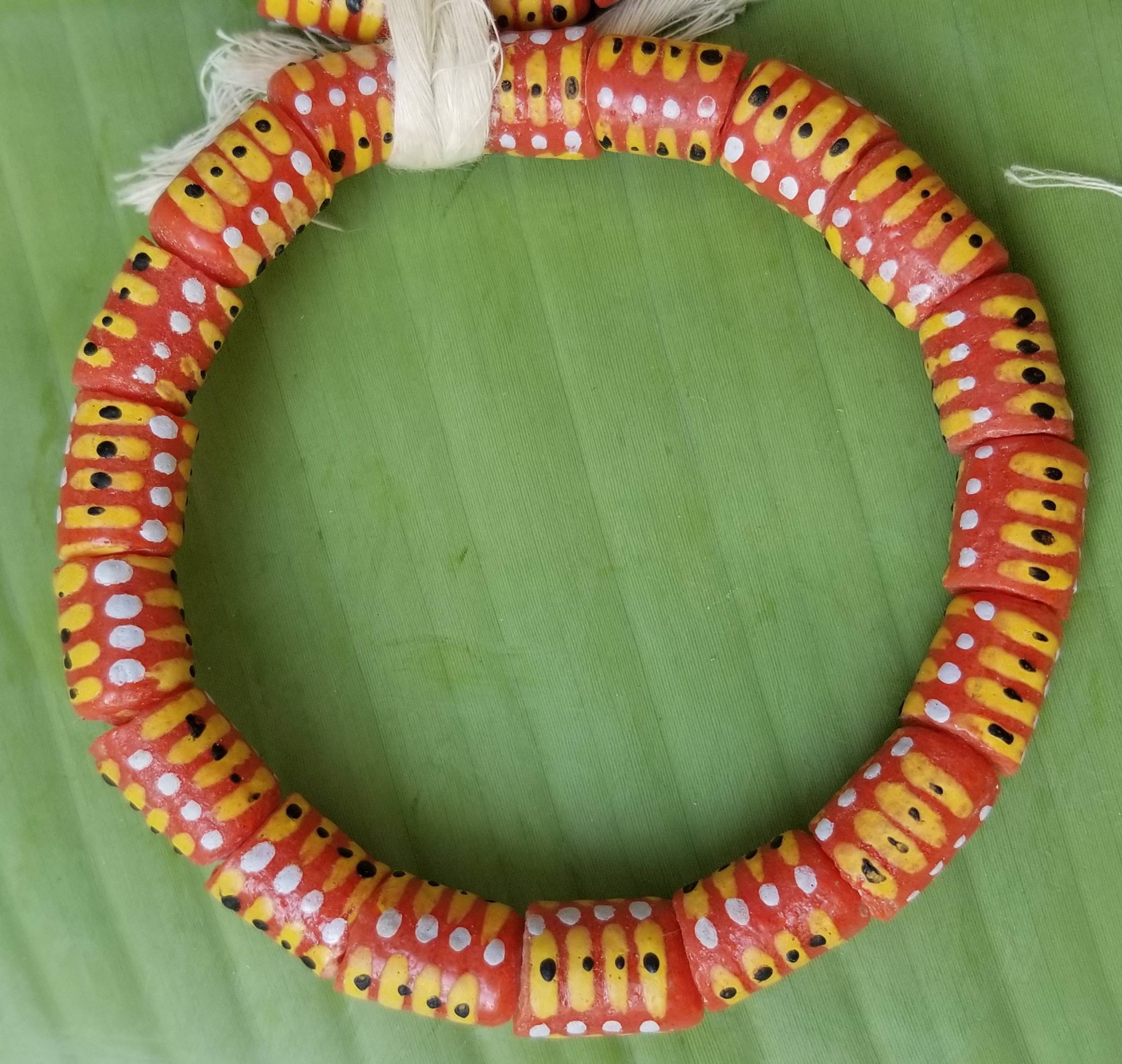 Hand Made African Beads Recycled Glass Bead Etsy