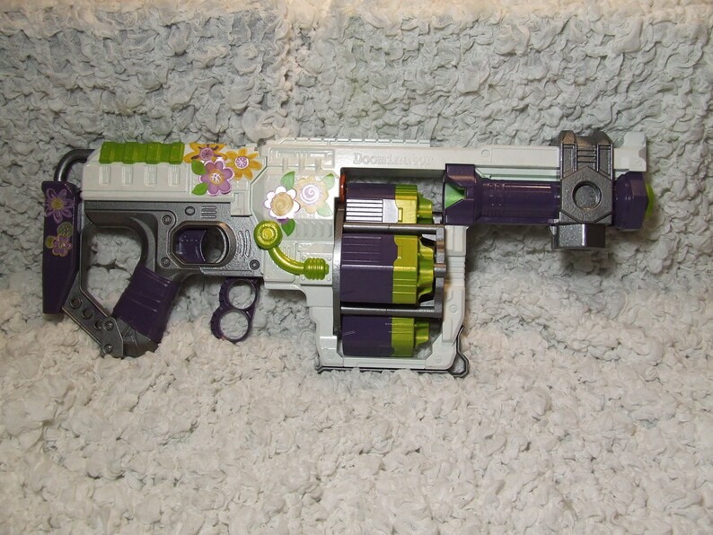 Custom Nerf Zombie Strike Doominator Hand-painted Blaster Gun | Etsy
