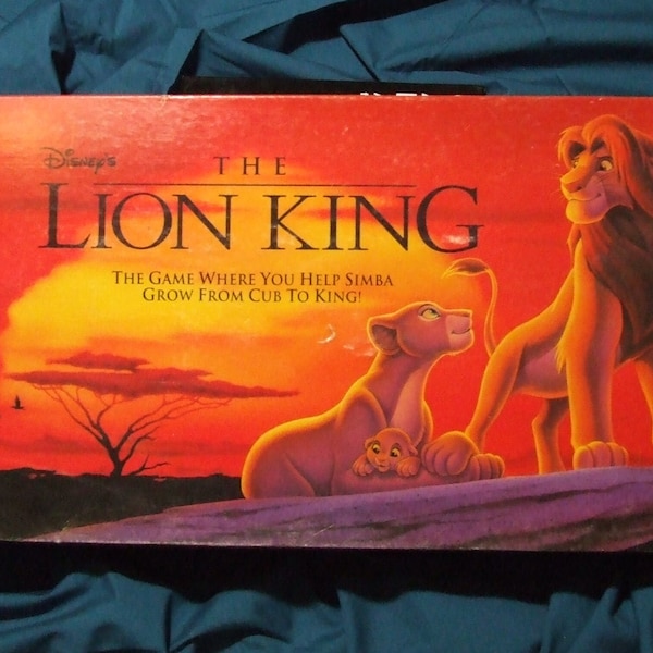 Vintage 1993 Disney's The Lion King Board Game by Milton Bradley Excellent Condition Help Simba Grow From Cub to King