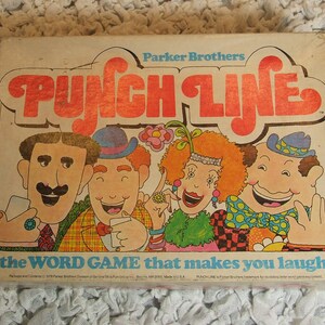 Vintage 1978 Punch Line Word Game by Parker Brothers 100% Complete Board Game