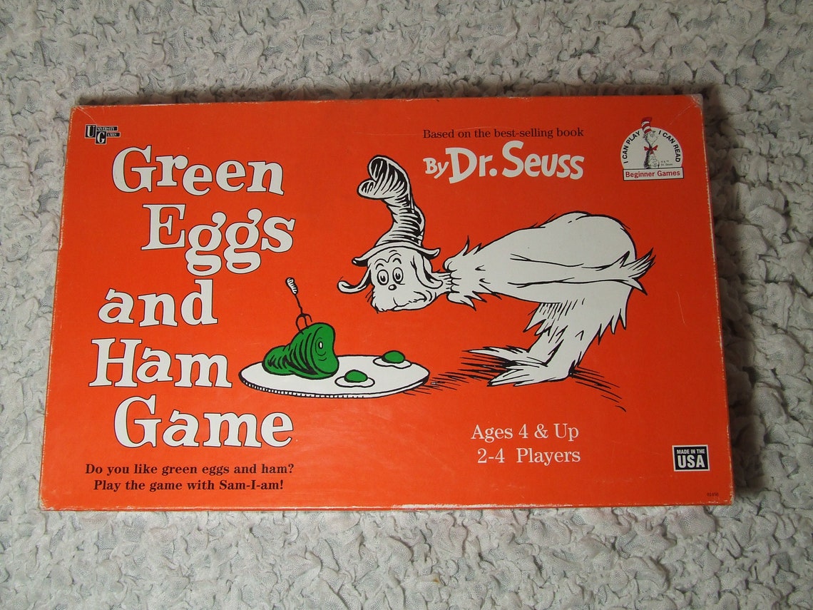 Vintage 1996 Green Eggs and Ham Board Game by University Games Dr