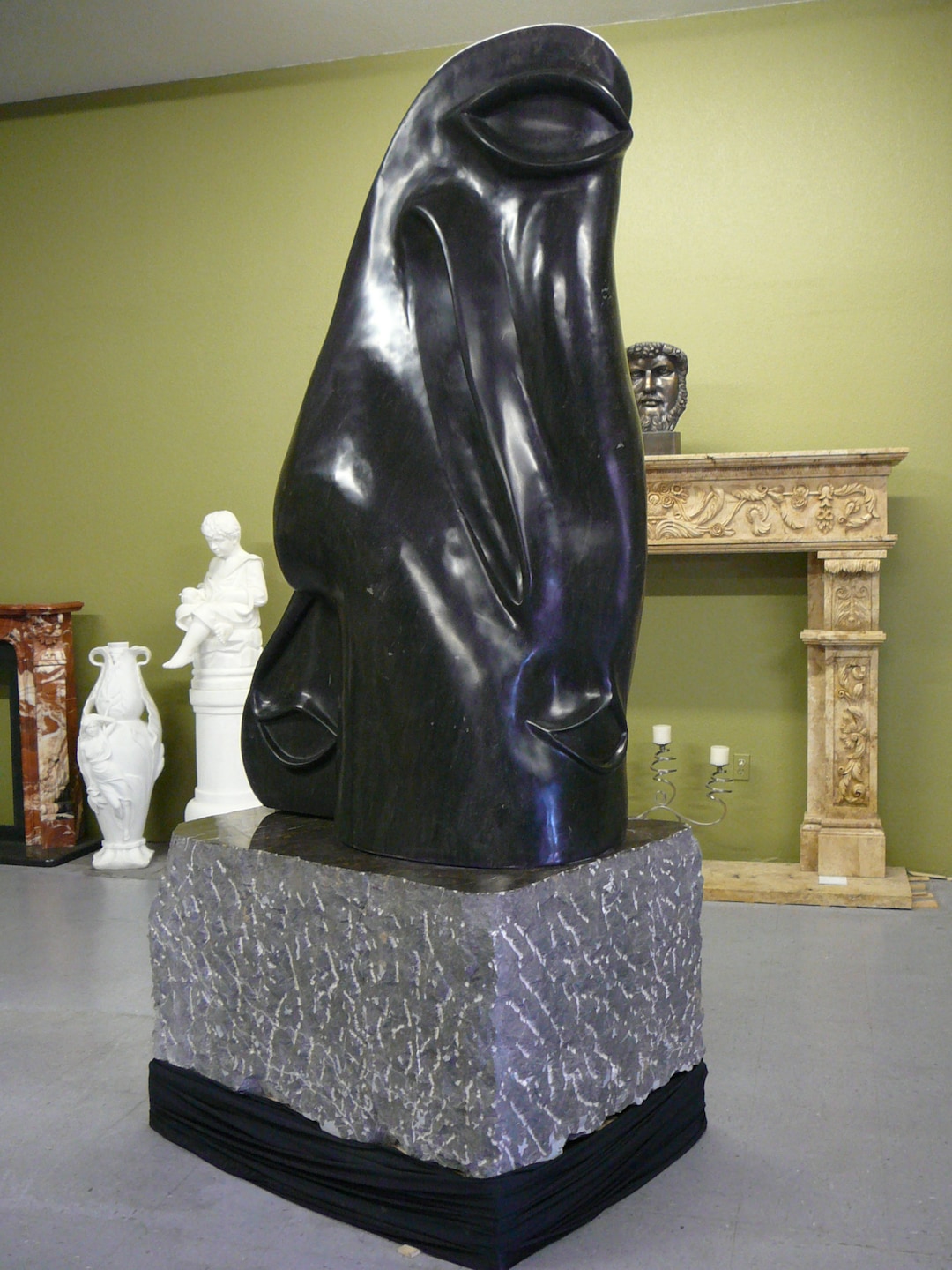 Large Abstract Sculpture – Public Art - Hand Carved Stone ...