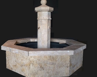 Fuente de patio - Piedra auténtica - Patio - Fuente de agua - ENVÍO GRATIS