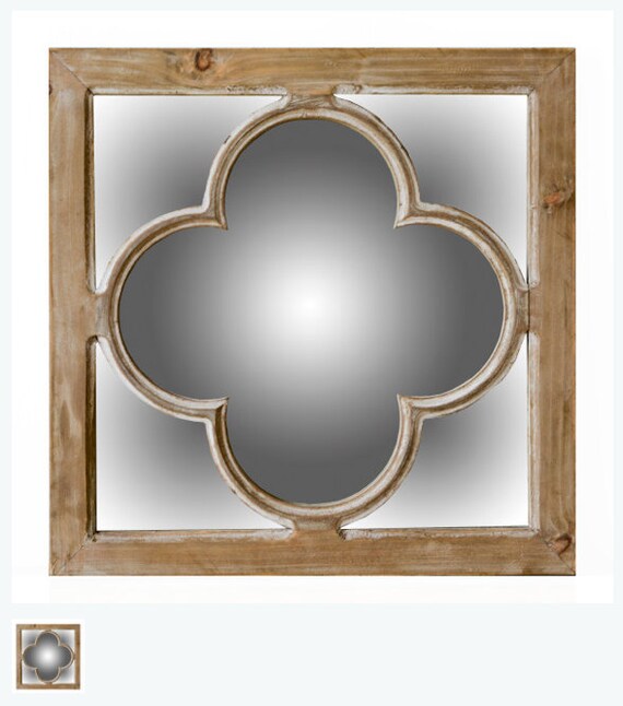 Antique Window Pane Mirror