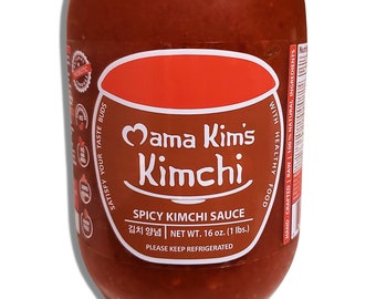 16oz Mama Kim's Kimchi Sauce Paste Authentic Korean Style for up to 10 Pounds Kimchi 김치양념 - No Msg, Gluten Free