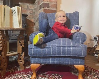 Children’s Wingback Chair | Handmade Kids Armchair in Your Fabric Choice