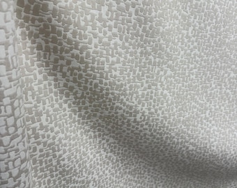 Tessuto d'arredo John Lewis Yin beige e bianco Geometrico