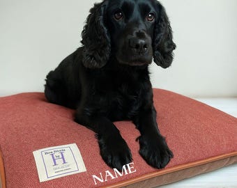 The Spaniel / Letto per cani in tweed lavabile fatto a mano PERSONALIZZATO