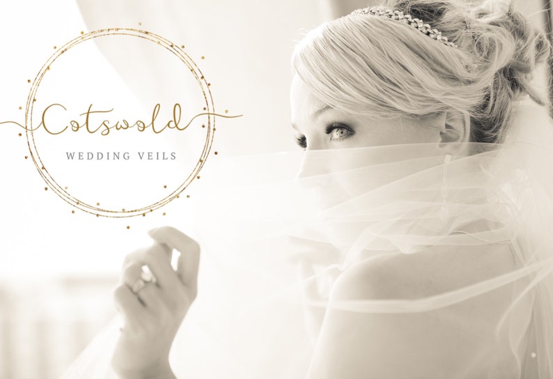 220cm Ivory Veil 87 Glass Beaded Edge Wedding Veil 87 inches Glass Beaded Veil 2 Tier Soft Tulle Veil 87
