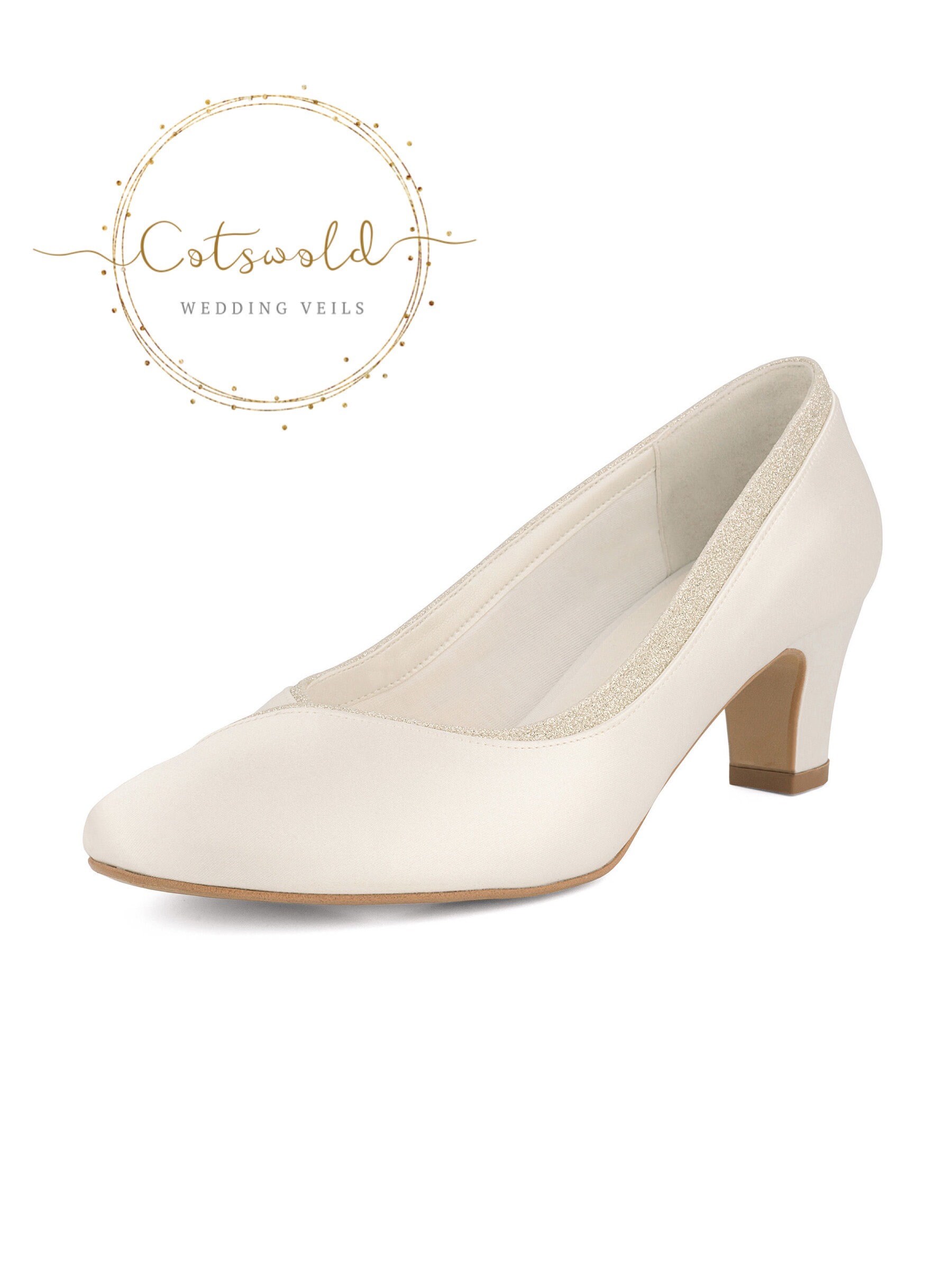 satin court shoes wedding