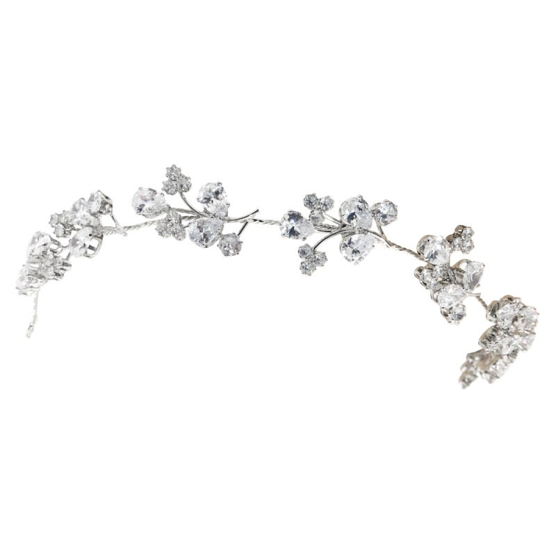 Glitzy Sparkle Hair Vine Crystal Hair Vine Wedding Hair Etsy