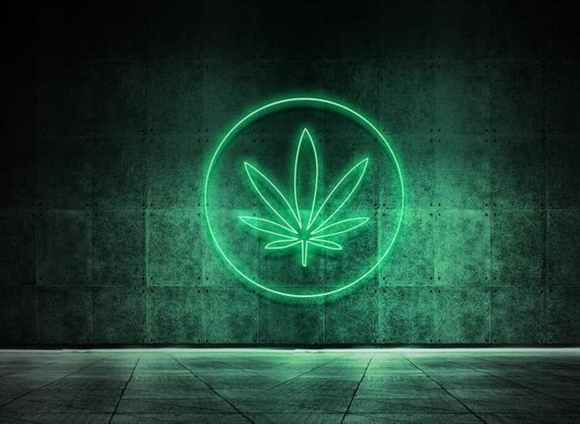 Neon Sign weed leaf LED Neon Sign Neon Sign Custom Marijuana | Etsy