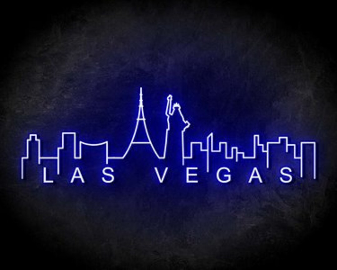 Neon Sign Las Vegas Neon Light Las Vegas Led Sign Custom Neon Etsy