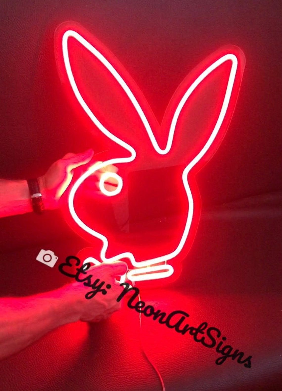 Custom Neon Sign Playboy Neon Sign Bunny Neon Sign Custom | Etsy
