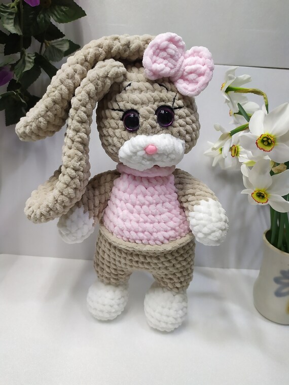 Plush Bunny. Crochet Amigurumi Bunny for a Child. Plush | Etsy