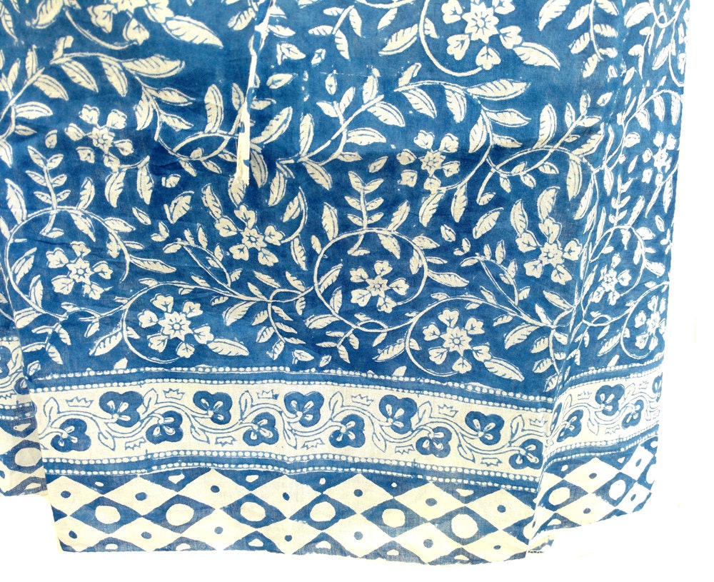 Hand Block Print Beach Cover Up Cotton Kaftan main image 1