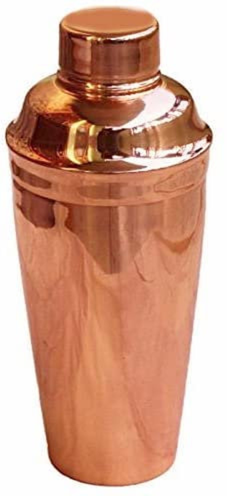 Pure Copper Cocktail Shaker 24 OZ Capacity Heavy Gauge Etsy