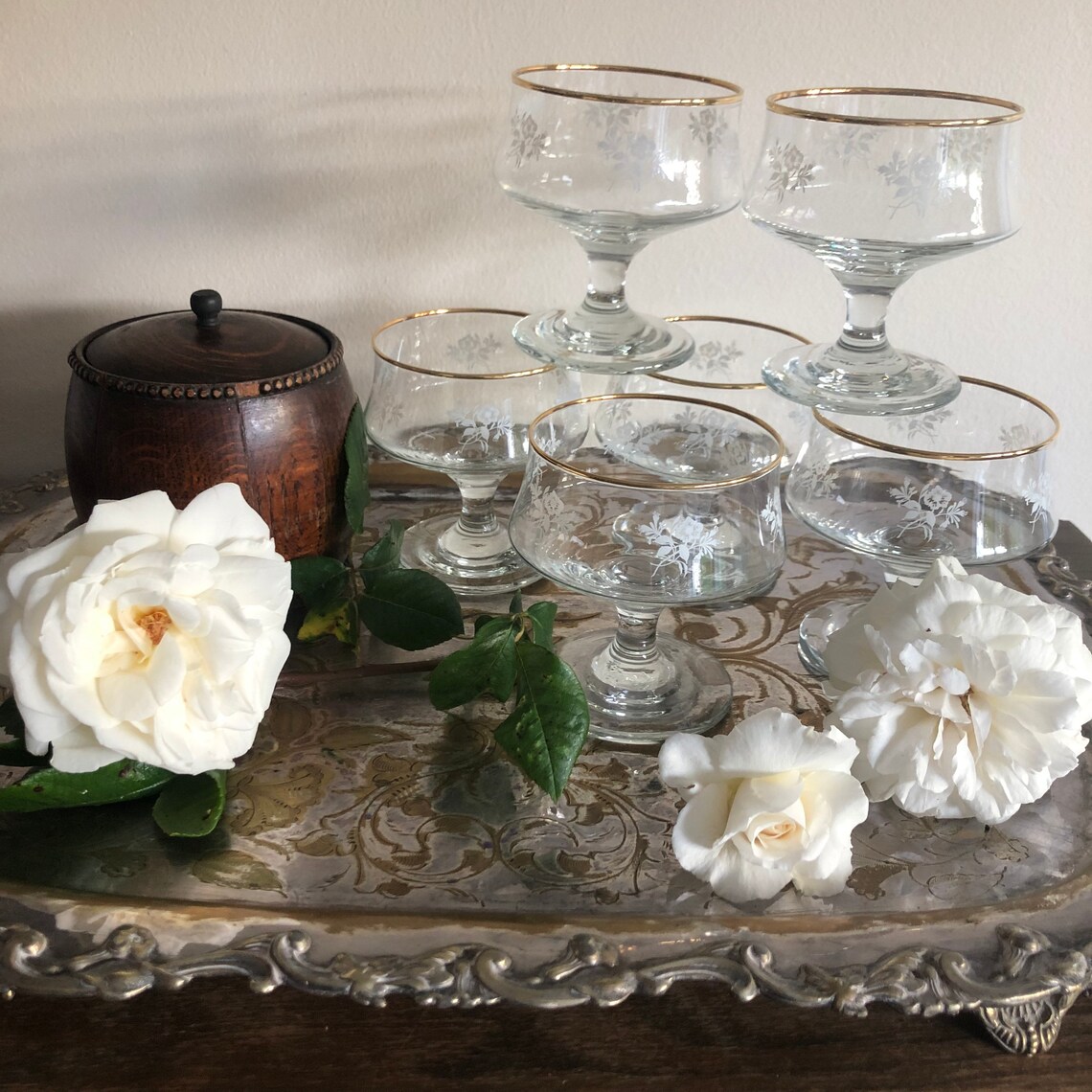 Stuart Hampshire cut Set of 6 dishes ideal for pudding sundae Etsy