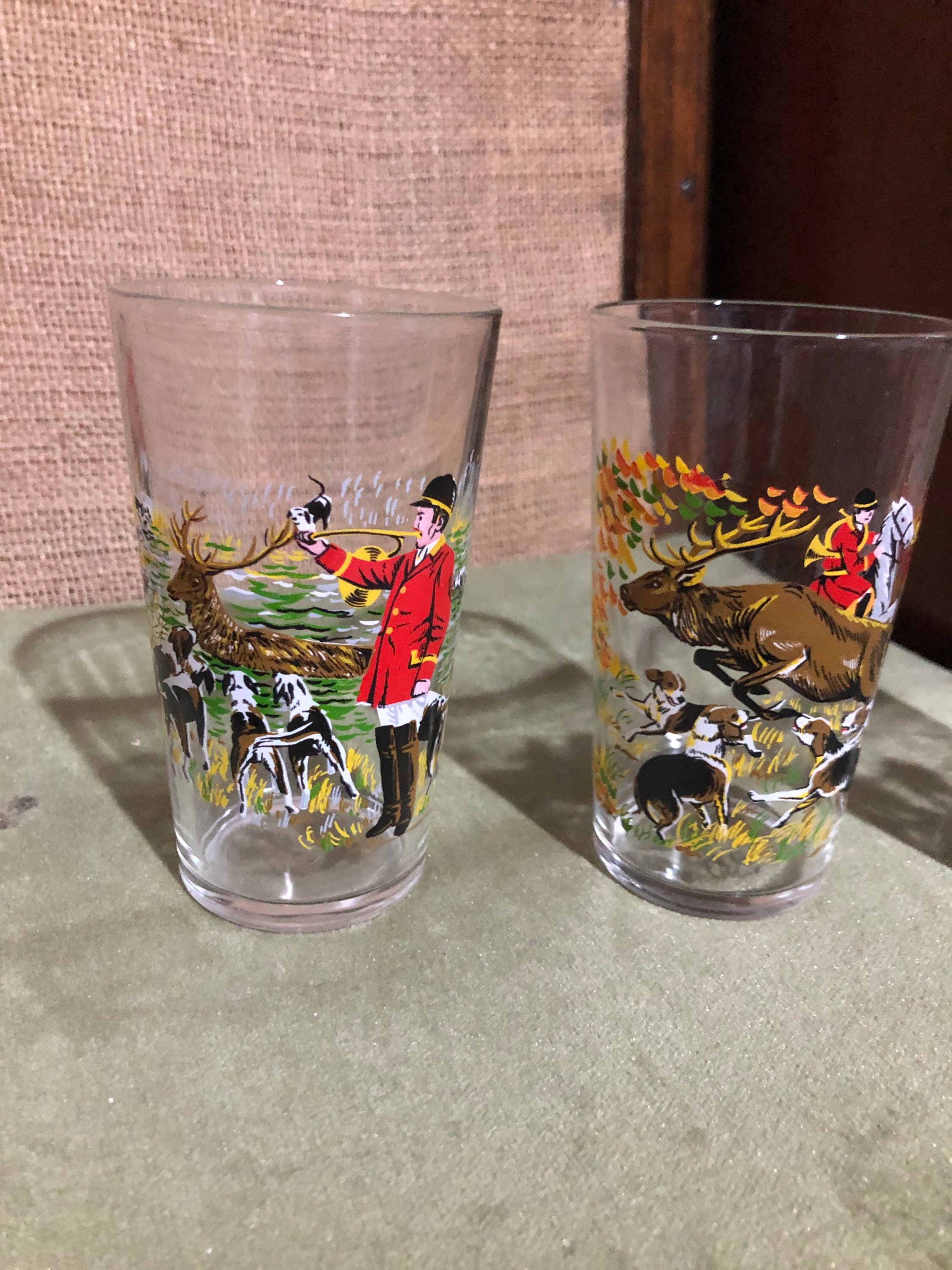 Vintage francés vaso de jugo de vaso vasos de agua conjunto de Etsy