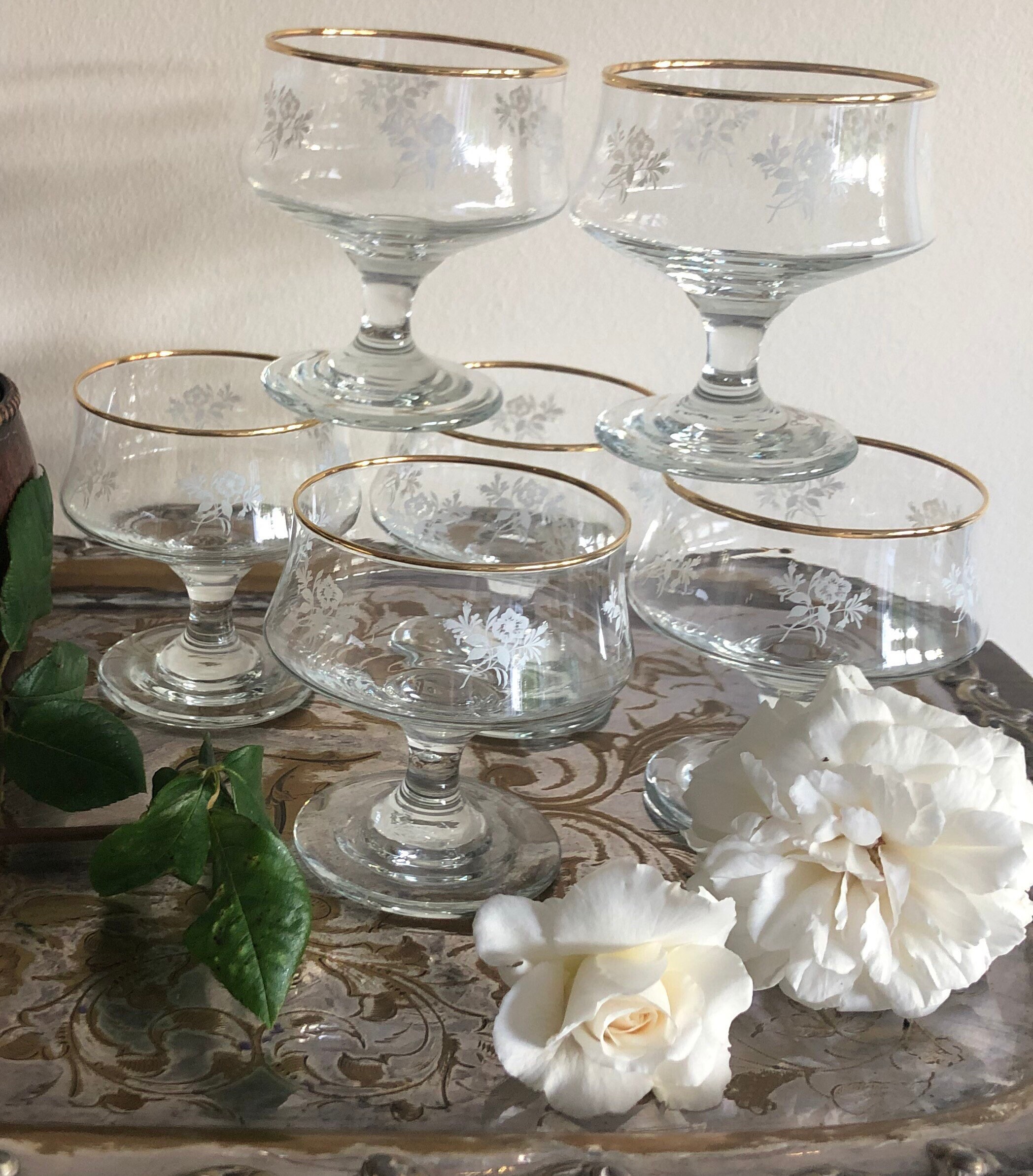 Stuart Hampshire cut Set of 6 dishes ideal for pudding sundae Etsy