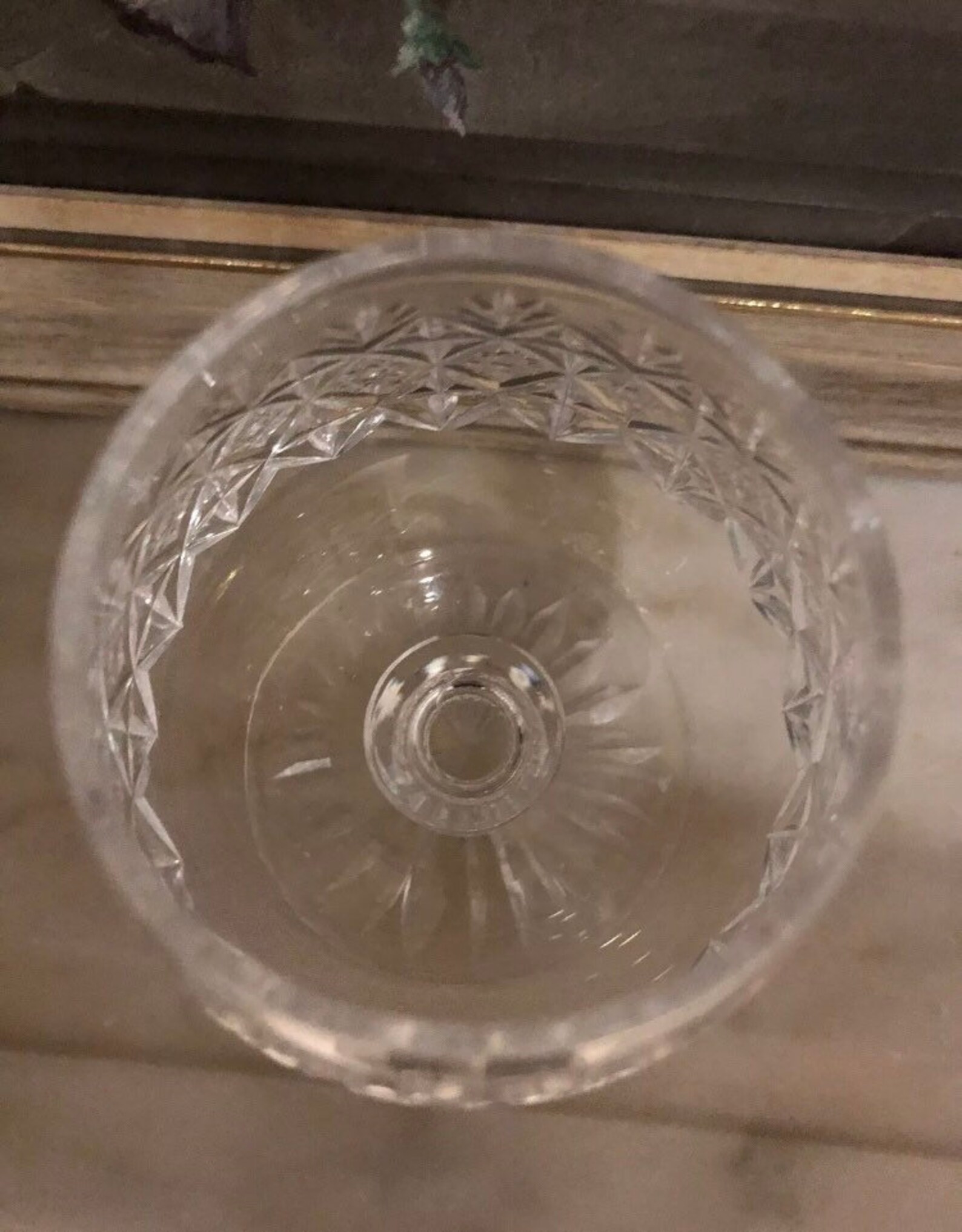 b Thomas Brandy Balloon Glass wellington pattern crystal Etsy