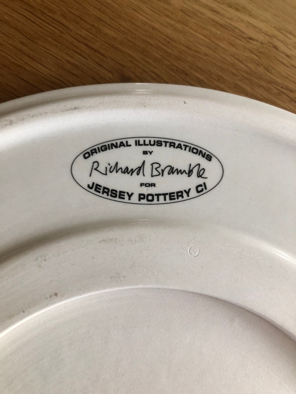 Ceramic Jersey Pottery Richard Bramble Vanilla Orchid Platter Etsy