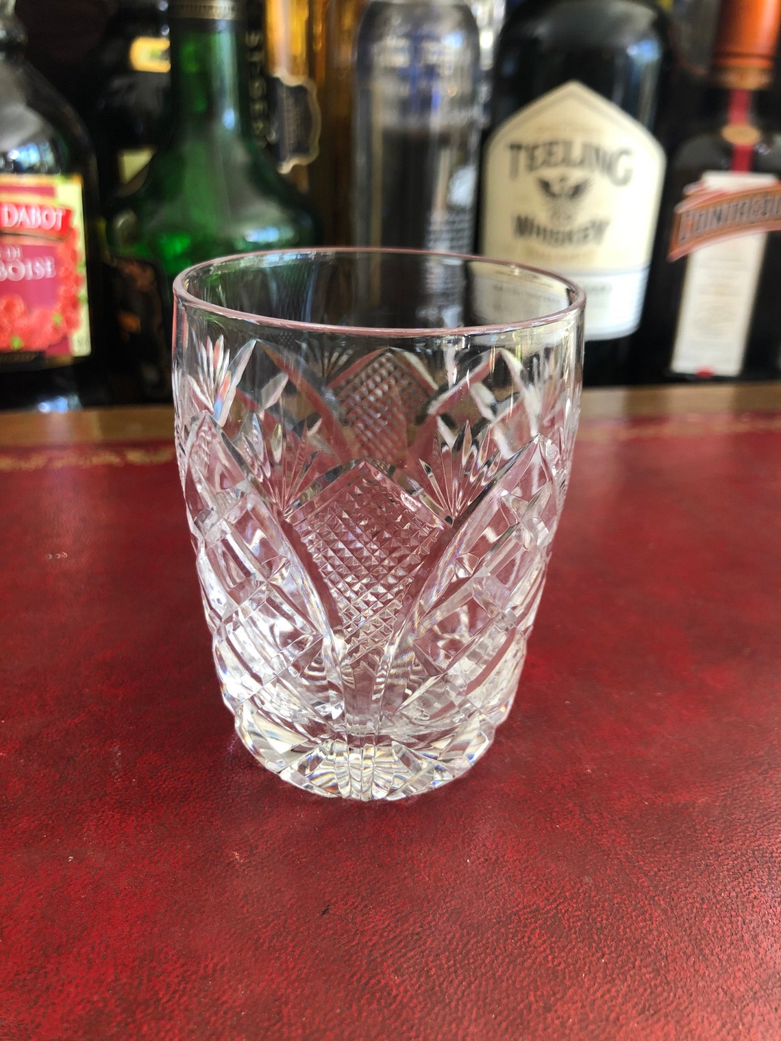 antique crystal tumblers