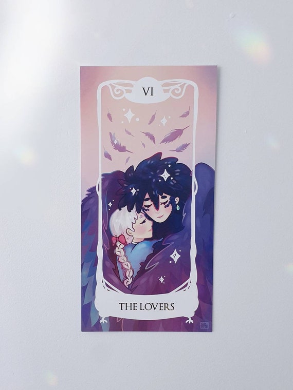 Howl X Sophie Tarot Card Art Print Howl S Moving Castle Etsy