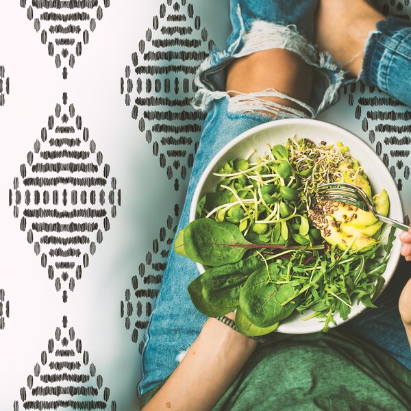 Ikat Wallpaper - Etsy