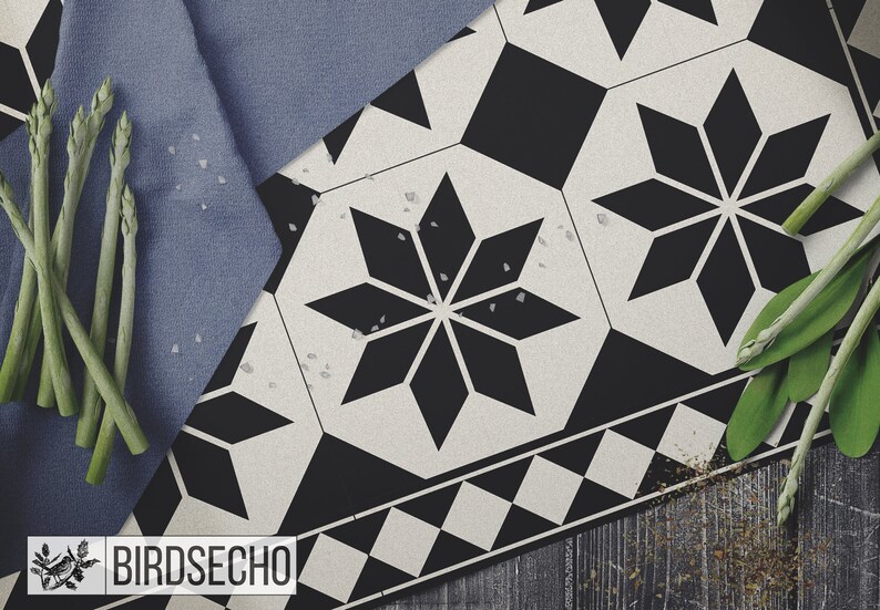 Gothic Black Vinyl Mat Living Room Mat Vintage Rugs PVC Etsy UK